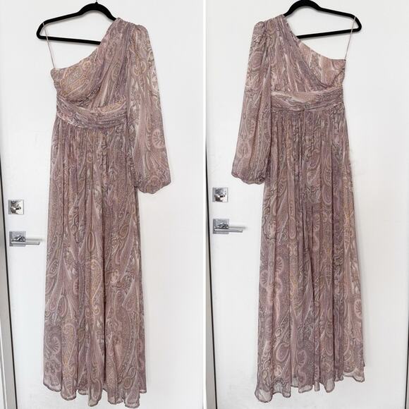 Line & Dot Gianni One Shoulder Maxi Dress Paisley Print - Picture 10 of 11